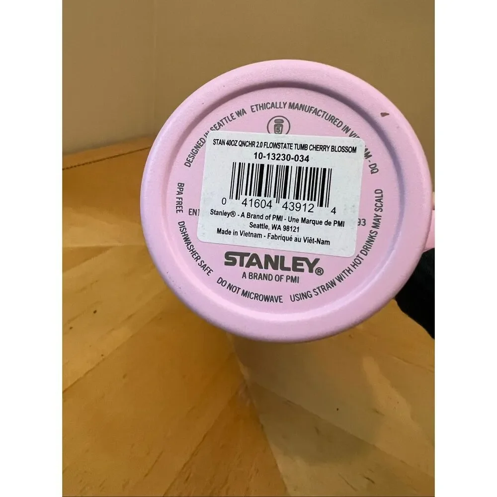 Stanley Quencher H2.0 FlowState Tumbler Cherry Blossom 40 oz - Picture 5 of 6